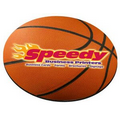 Basketball Stock Round Natural Rubber Mouse Pad (8" Diameter)
